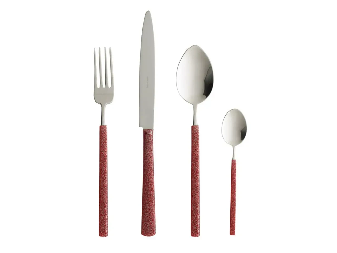 Набір столових приборів у подарунковій коробці Herdmar Vintage GLT 24 предмети Red