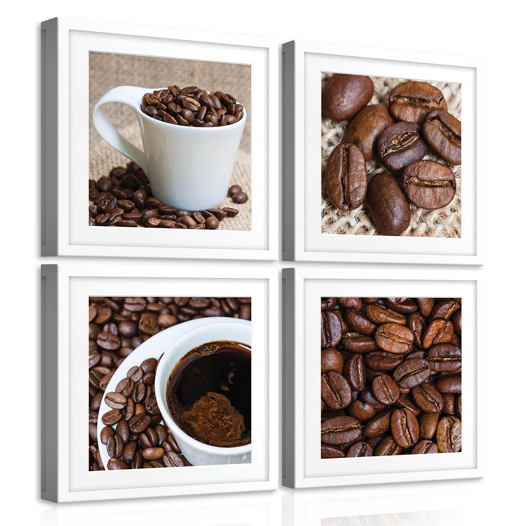 Модульная картина на холсте 50x50 см Кофе (PS10956S20)