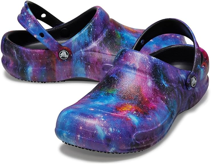 Сабо Crocs Bistro Graphic Slip Resistant Work Clog р. 43-44 Бузковий (20064)