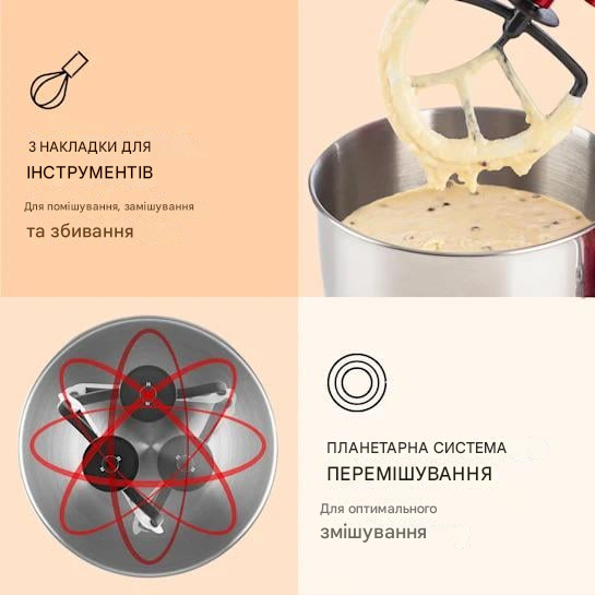 Кухонный комбайн тестомес KLARSTEIN Bella Elegance 1800 Вт (10034364) - фото 4 Кухонный комбайн тестомес KLARSTEIN Bella Elegance 1800 Вт (10034364) - фото 4