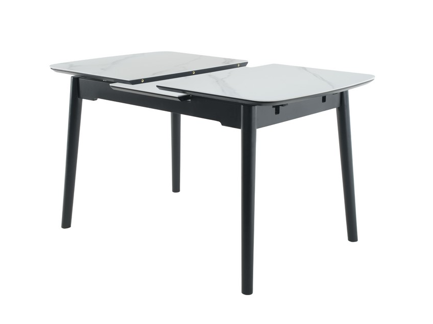 Стіл обідній розсувний Vetro Mebel 900-1200x750x760 мм Білий мрамур/Чорний (TМ-87-1) - фото 7 Стіл обідній розсувний Vetro Mebel 900-1200x750x760 мм Білий мрамур/Чорний (TМ-87-1) - фото 7