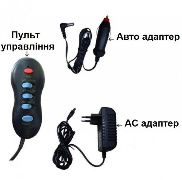 Массажная накидка 228 на сиденье авто/кресло Black - фото 4
