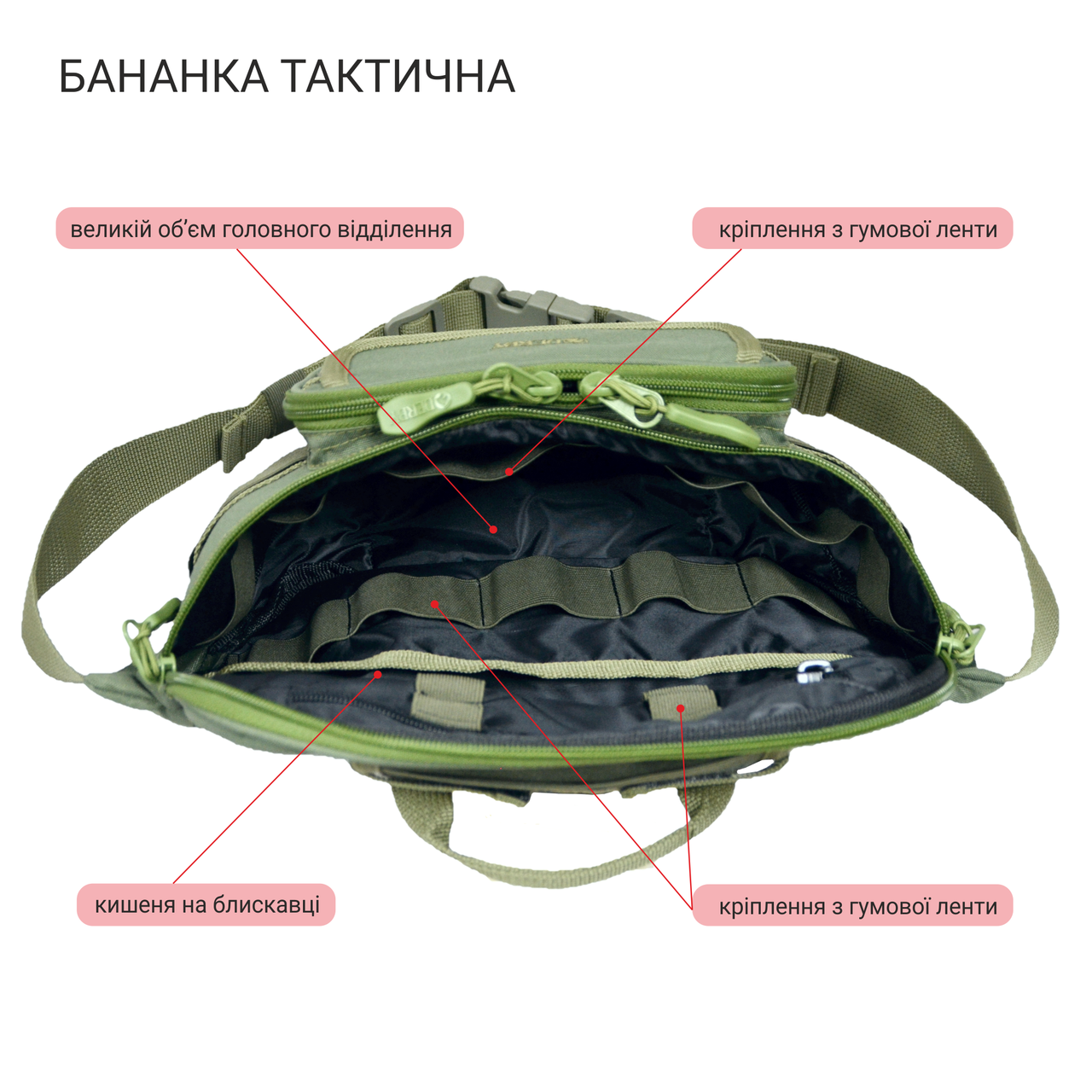 Сумка поясная медицинская Derby Crossbag-1 Мультикам (2044861327) - фото 5