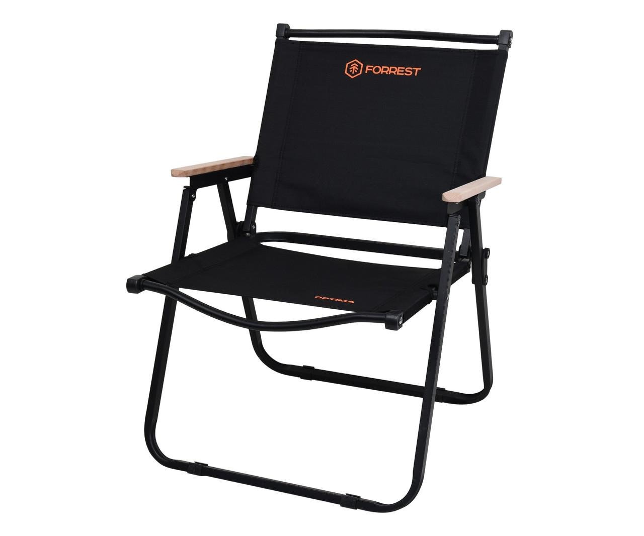 Кресло туристическое раскладное Forrest Optima Camping Chair L Black (2564404815)