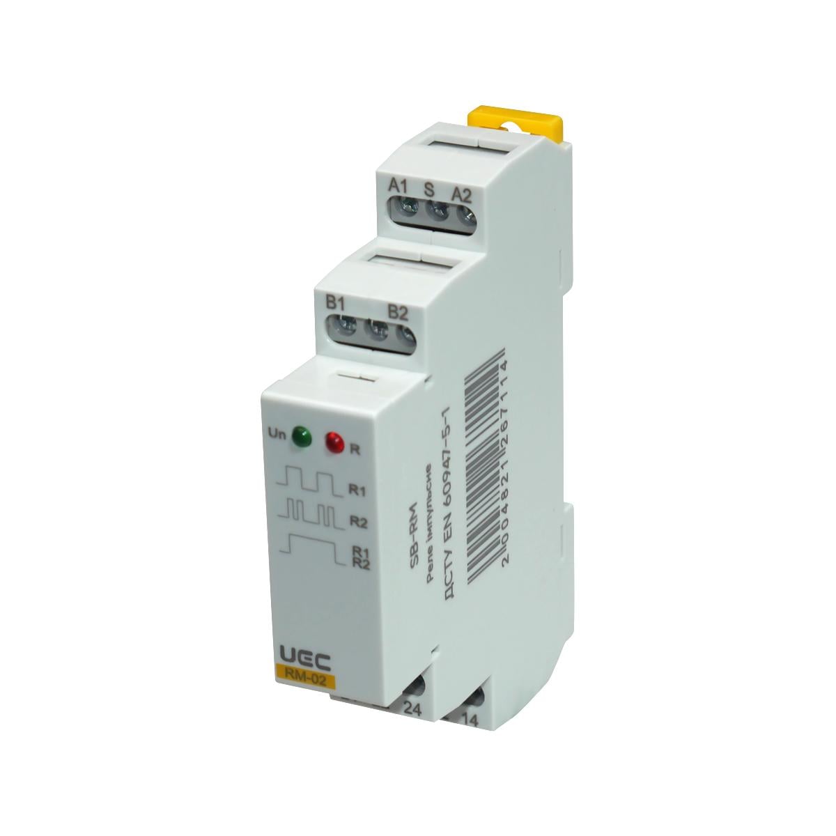 Реле імпульсне UEC RM 16А 2 контакти AC 230V (SB-RM-02-AC230)