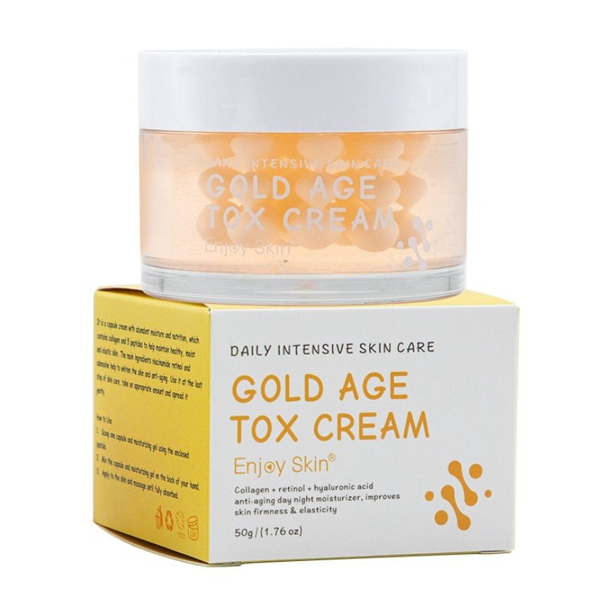 Крем для лица увлажняющий Enjoy Skin Gold Age Tox Capsule Cream 50 г Крем для лица увлажняющий Enjoy Skin Gold Age Tox Capsule Cream 50 г