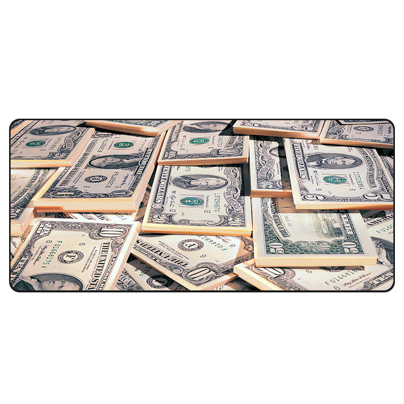 Коврик тканевый Dollars с прошивкой 5х300x800 мм Серый (YUT_V7788)