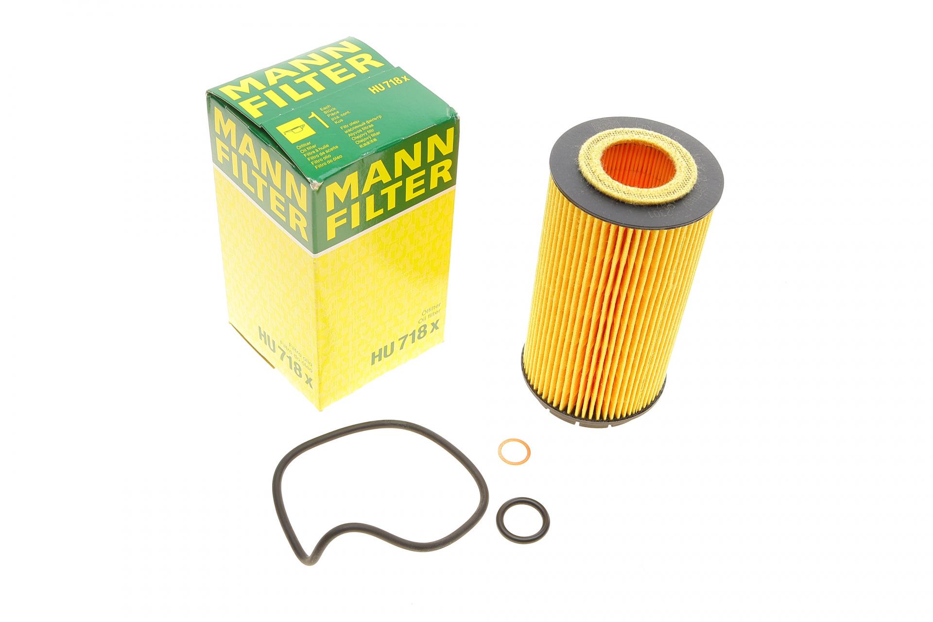 Фильтр масляный Mann-Filter для Hyundai Tucson/Kia Sportage 2,0 CRDi 04- (HU 718 X) Фильтр масляный Mann-Filter для Hyundai Tucson/Kia Sportage 2,0 CRDi 04- (HU 718 X)