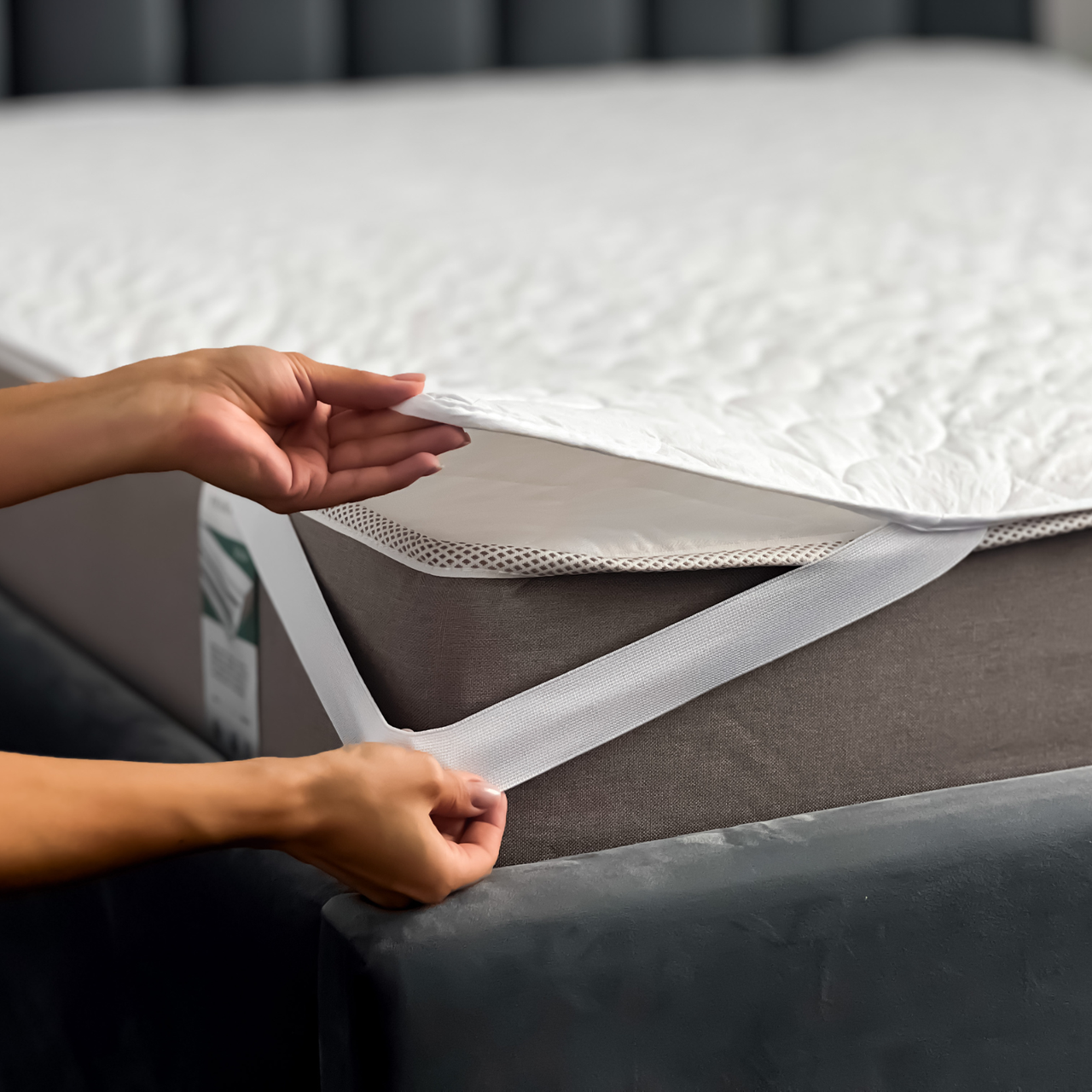 Наматрасник на резинке двухсторонний бязь 90х200 см