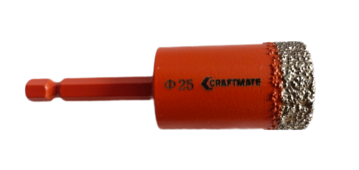 Сверло алмазное Craftmate 25 мм по керамограниту (25CR-PR) - фото 2 Сверло алмазное Craftmate 25 мм по керамограниту (25CR-PR) - фото 2
