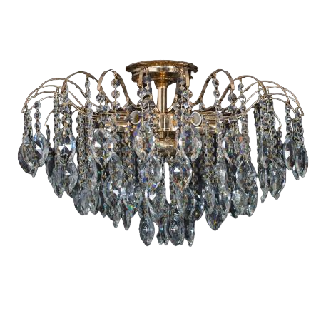 Люстра Свет кришталева на 8 лампочок SH-2279/8FG Золотий