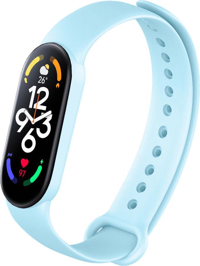 Ремешок Jsota для Xiaomi Mi Band 7 силиконовый Light Blue (28016-0B)