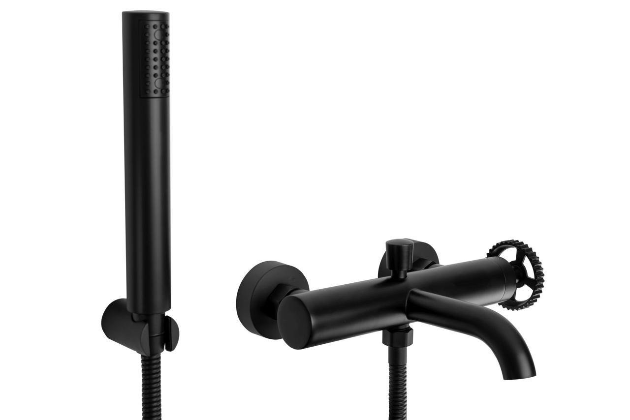 Смеситель для ванны и душа Rea VERTIGO Black Mat (Rea-B9669)