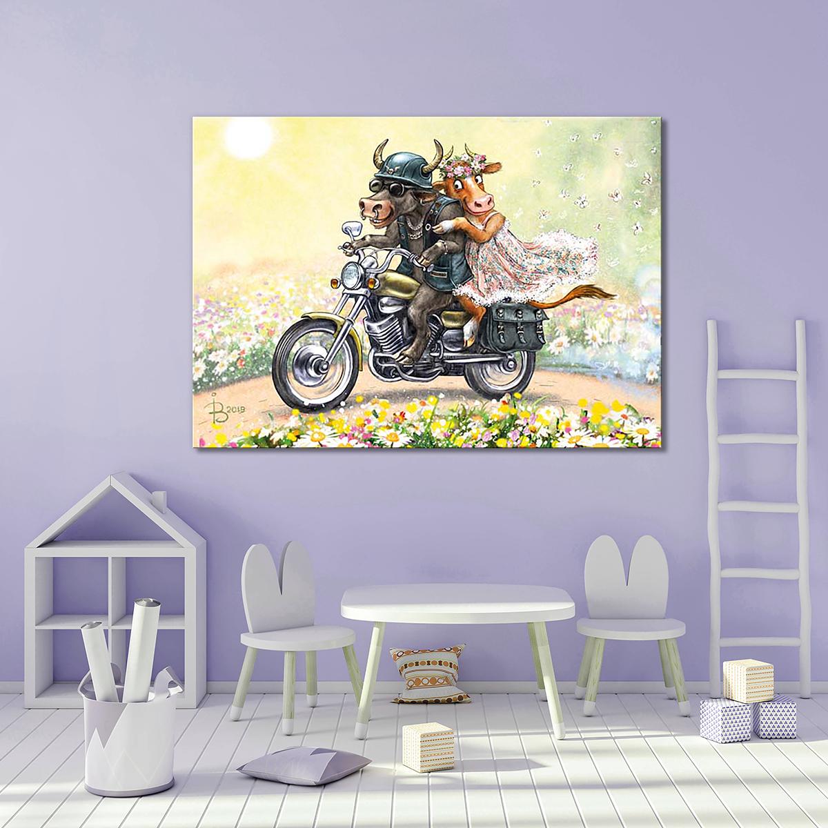 Модульная картина Прокачу с ветерком 1 модуль 70x105 см