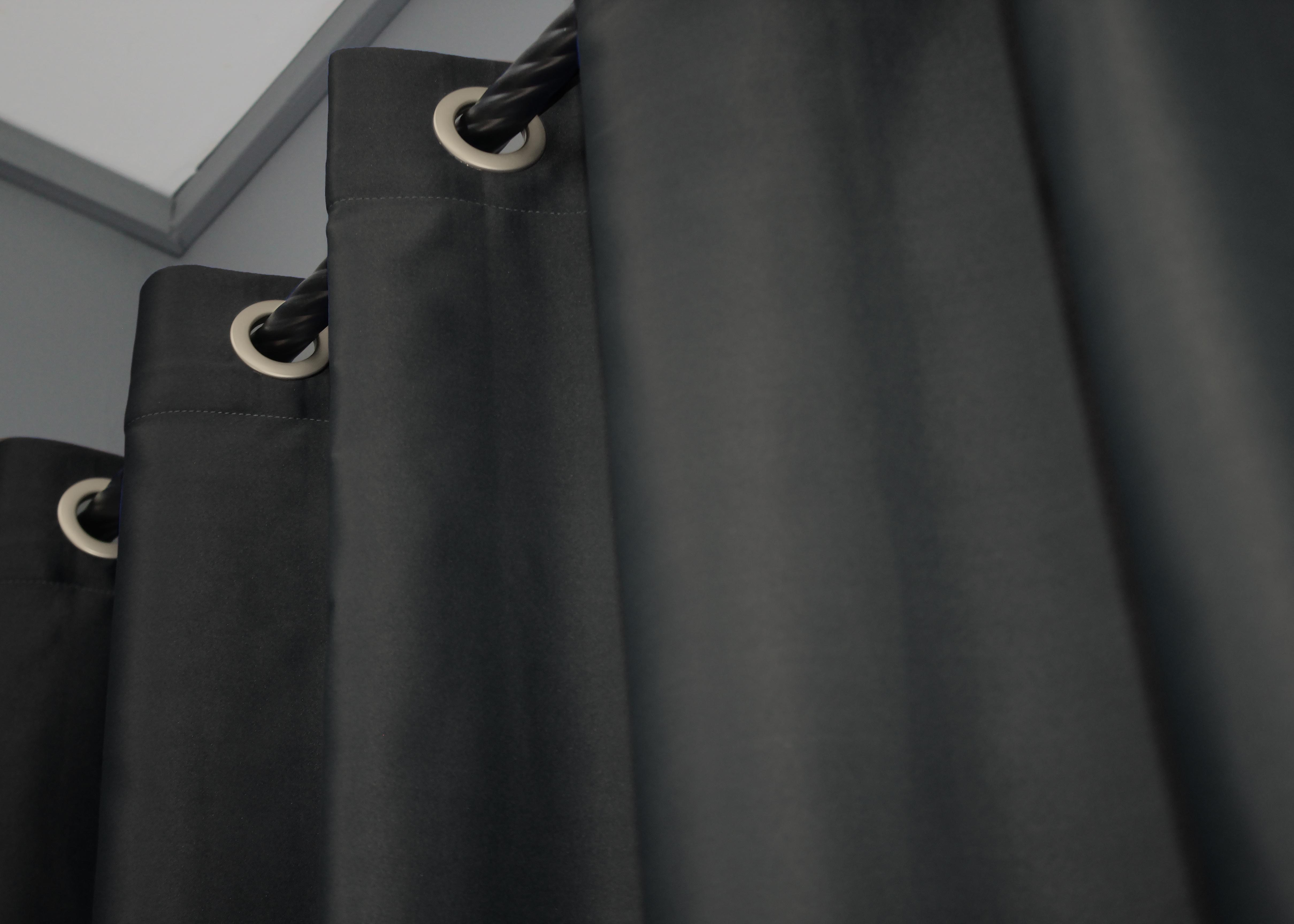 Комплект штор на люверсах VR-Textil Midnight № 1399ш 150х270 см 2 шт. Графитовый (37-0139) - фото 9 Комплект штор на люверсах VR-Textil Midnight № 1399ш 150х270 см 2 шт. Графитовый (37-0139) - фото 9