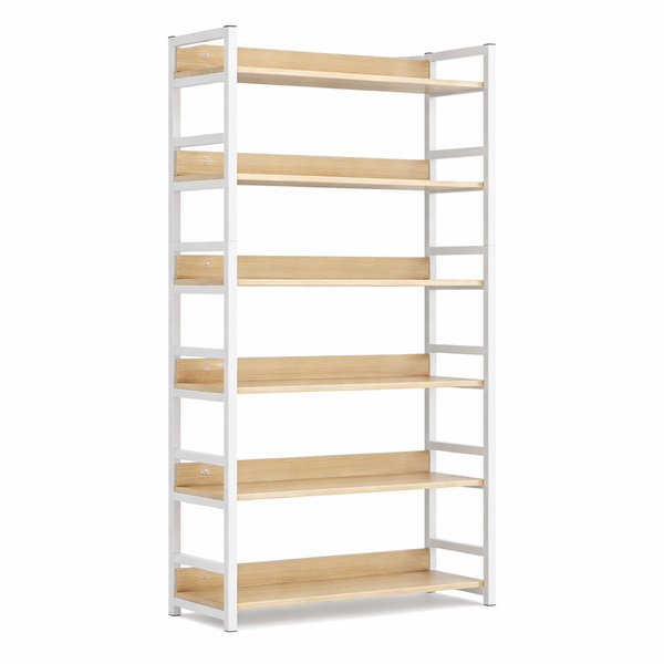 Стеллаж книжный RIAS G633A Loft на 6 полок 80x30x174 см Brushed Oak-White (3_08141)