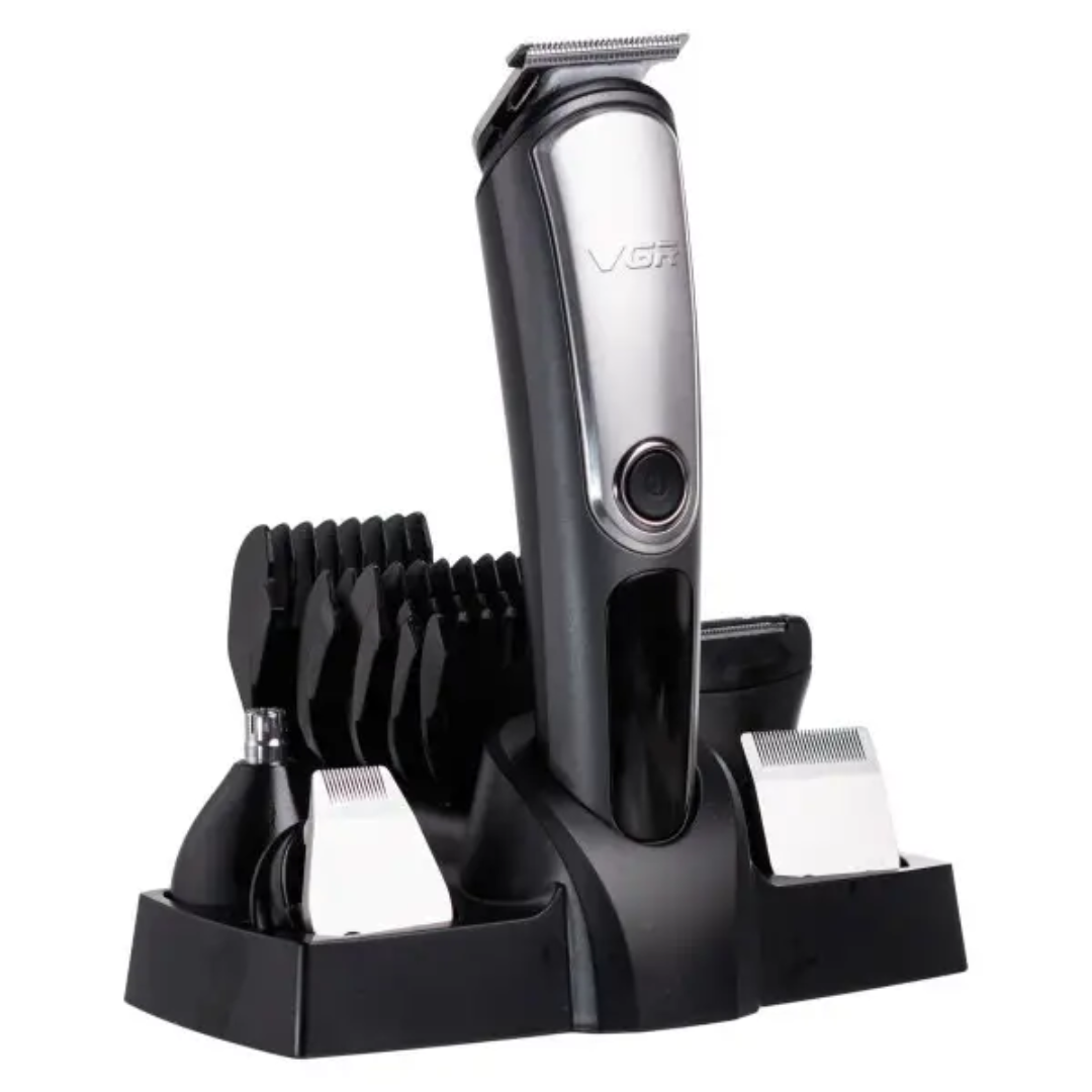 Набір для стрижки волосся VGR V-105 акумуляторний Чорний
