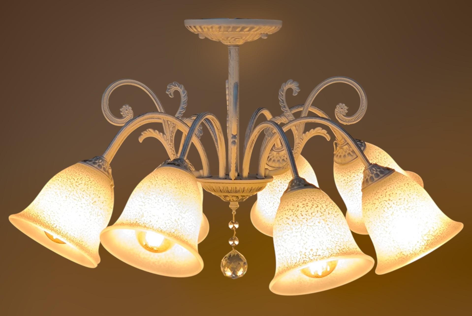 Люстра BKL-691S/8 E14 WT+SL (27-195) - фото 2 Люстра BKL-691S/8 E14 WT+SL (27-195) - фото 2