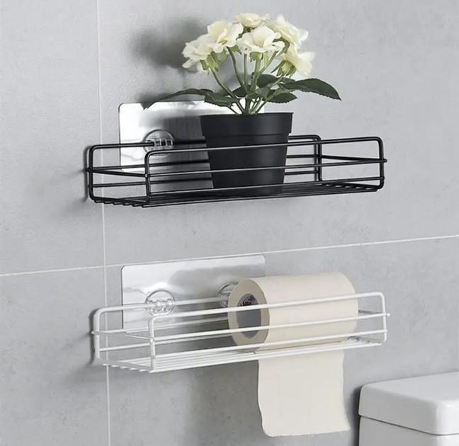 Полка прямая навесная металлическая 27 см Черный (23864210) - фото 8 Полка прямая навесная металлическая 27 см Черный (23864210) - фото 8