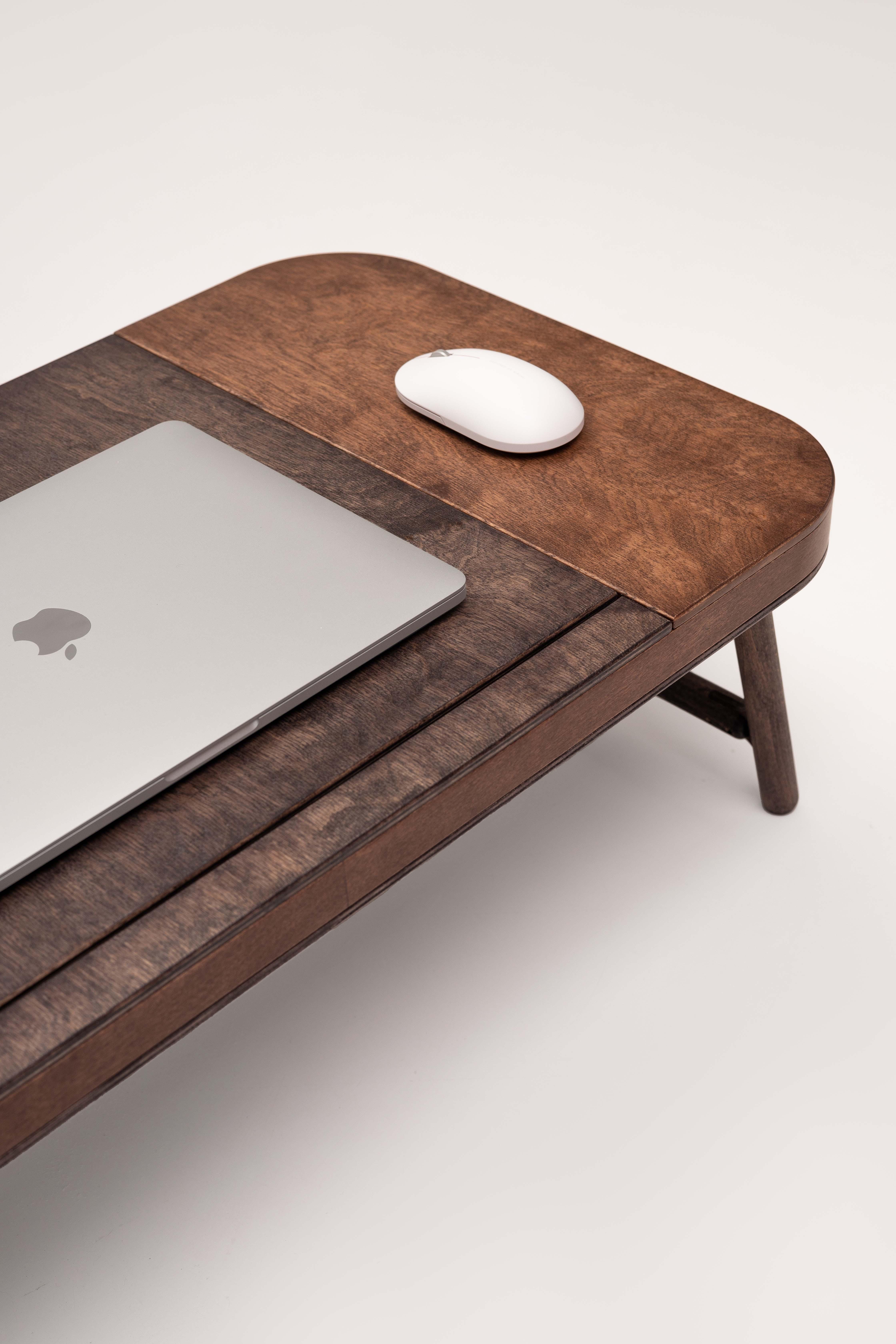 Столик для ноутбуку Spillno Гранде що регулюється Темно-коричневий (20002) - фото 5 Столик для ноутбуку Spillno Гранде що регулюється Темно-коричневий (20002) - фото 5