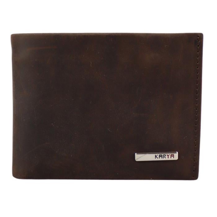 Портмоне мужское из натуральной кожи Karya 0474-31 Темно-коричневый (2566538127)