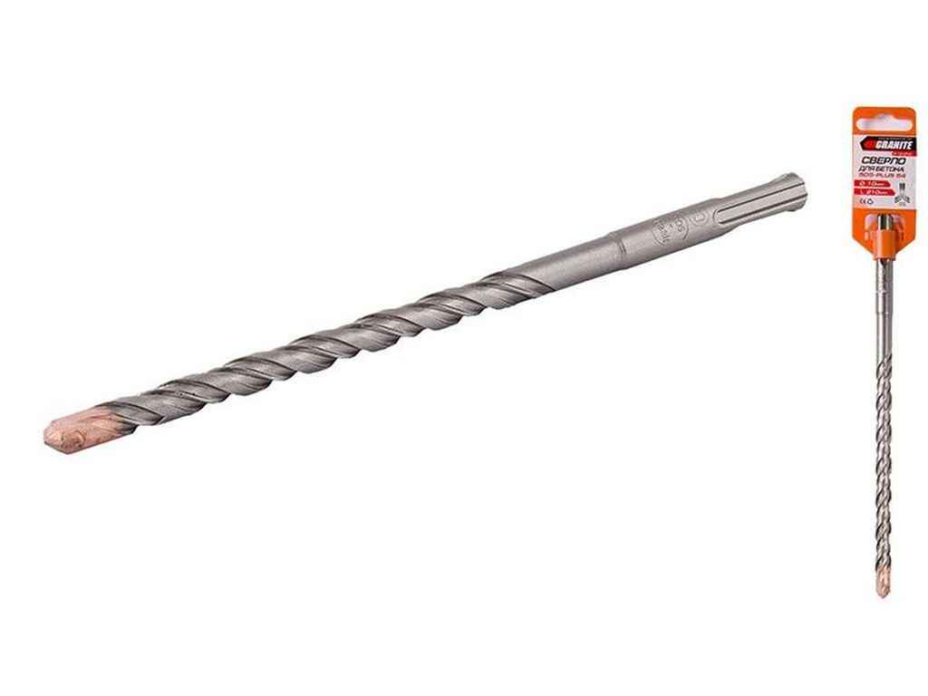 Бур по бетону GRANITE L 210 мм 10 мм SDS-PLUS S4 (12927) - фото 2