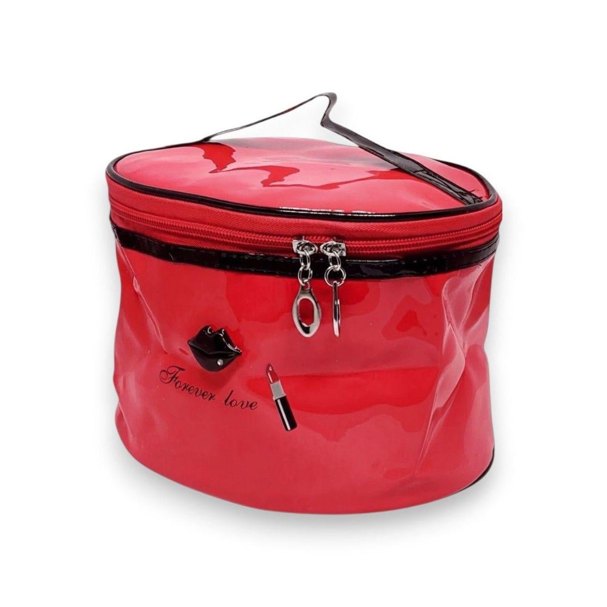 Косметичка-чемоданчик Traum LIPS #2 Forever Love овальная лаковая 21х15,5х14 см Красный (130006-2-чер) Косметичка-чемоданчик Traum LIPS #2 Forever Love овальная лаковая 21х15,5х14 см Красный (130006-2-чер)