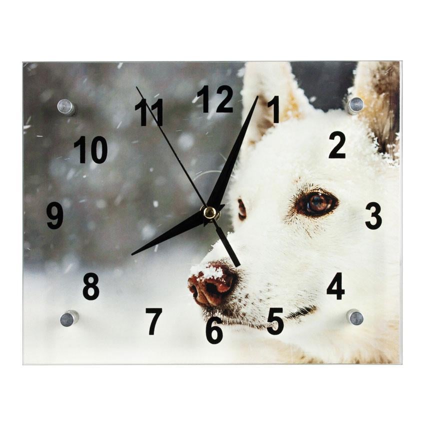 Часы настенные Пес Снежок 21х26х5 см (21885) Часы настенные Пес Снежок 21х26х5 см (21885)