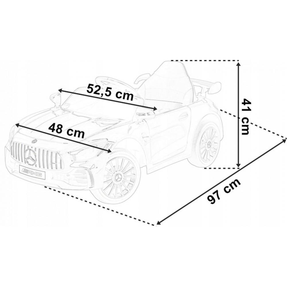 Дитячий електромобіль Mercedes BBH-011 з музикою USB AUX 2x20 Вт Зелений - фото 12