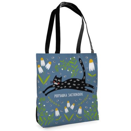 Сумка тканинна Presentville Tenderness "Ромашка заспокоює" (ST 20M017 BL)