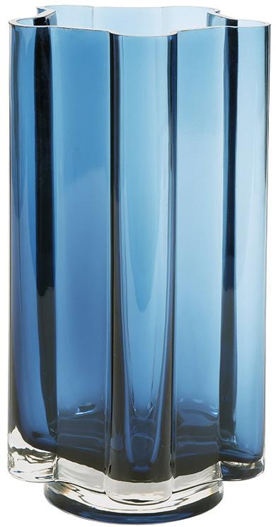 Ваза для цветов стеклянная Blue Star 12,5х24 см Синий