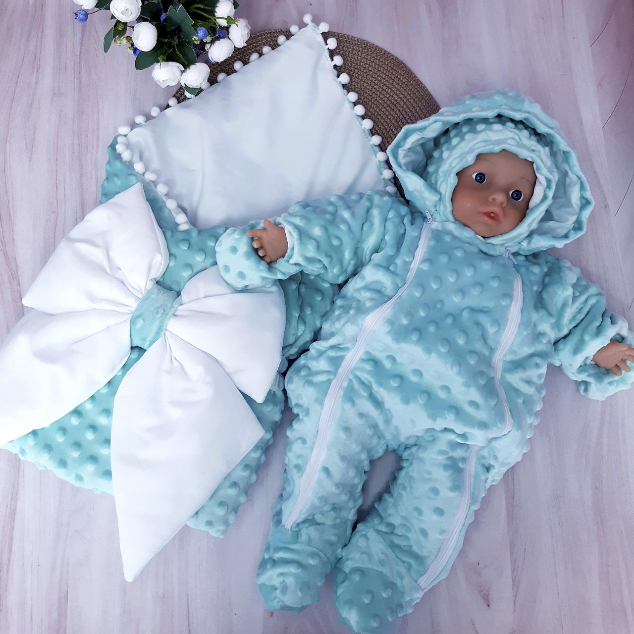 Комплект на виписку для новонародженого М'ятний (036)