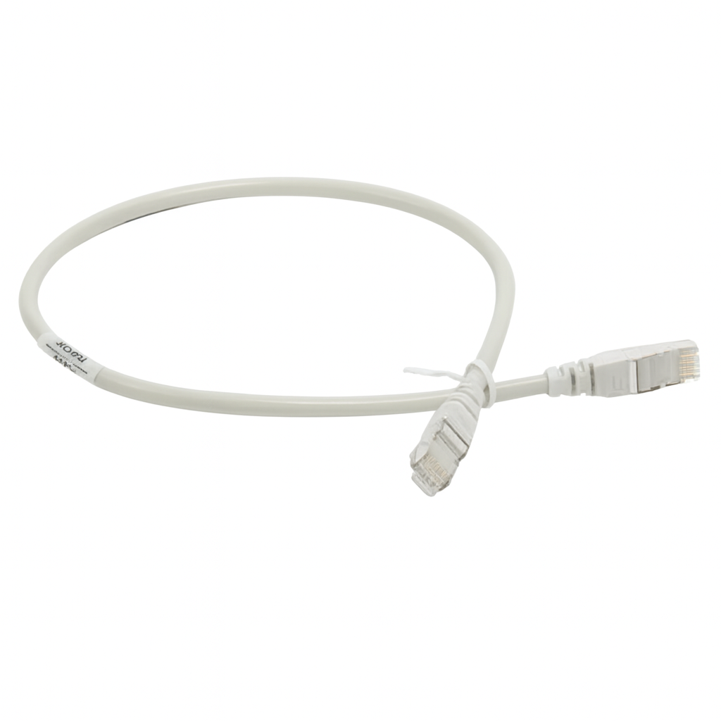 Патч-корд Legrand CAT 5e 0.5м AWG 24 з екранованою витою парою F-UTP та оболонкою PVC Сірий (570118)