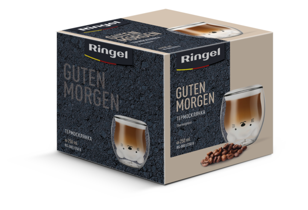 Стакан с двойной стенкой Ringel Guten Morgen Медвежонок 250 мл (RG-0001/250 B) - фото 3 Стакан с двойной стенкой Ringel Guten Morgen Медвежонок 250 мл (RG-0001/250 B) - фото 3