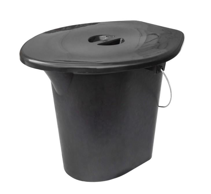 Відро-туалет 16 л Чорний (AWN-00392) - фото 1