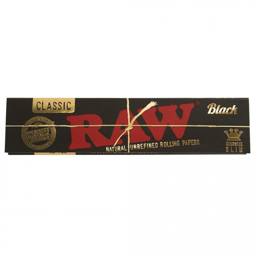 Папір для самокруток RAW Ultra Thin King Size 1 шт. Black (17704)