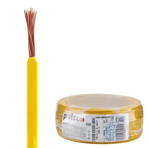 Провід гнучкий PULSO ПВ-3 1,5 кв. мм бухта 100 м Жовтий (00000065477) - фото 4 Провід гнучкий PULSO ПВ-3 1,5 кв. мм бухта 100 м Жовтий (00000065477) - фото 4