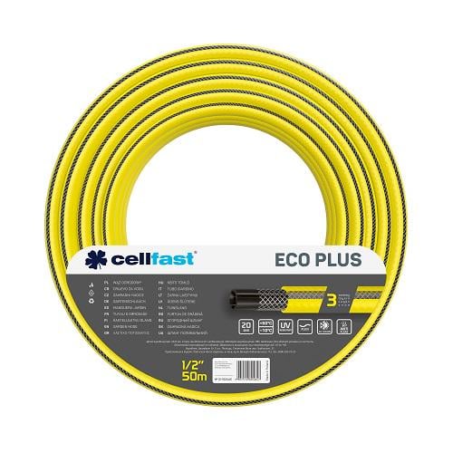 Шланг садовий для поливу Cellfast ECO PLUS 1/2" 3 шари 20 бар 50 м (12-152)