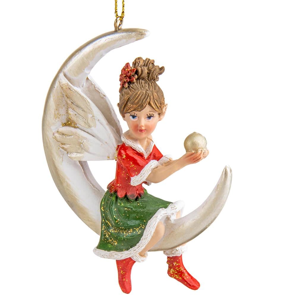 Подвеска новогодняя керамическая на елку Elisey Звездная фея Серый (NH-106-K-253)