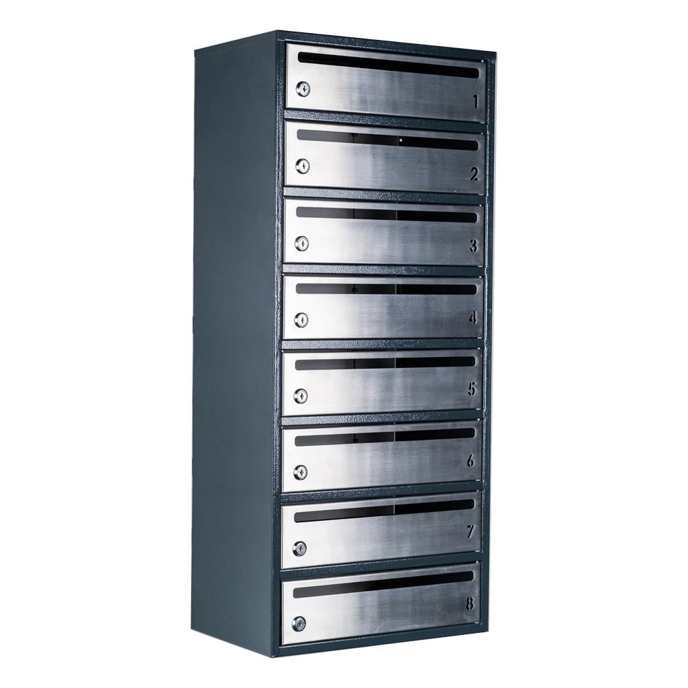 Почтовый ящик многосекционный Е2-08.F RAL 7016 (22080205)