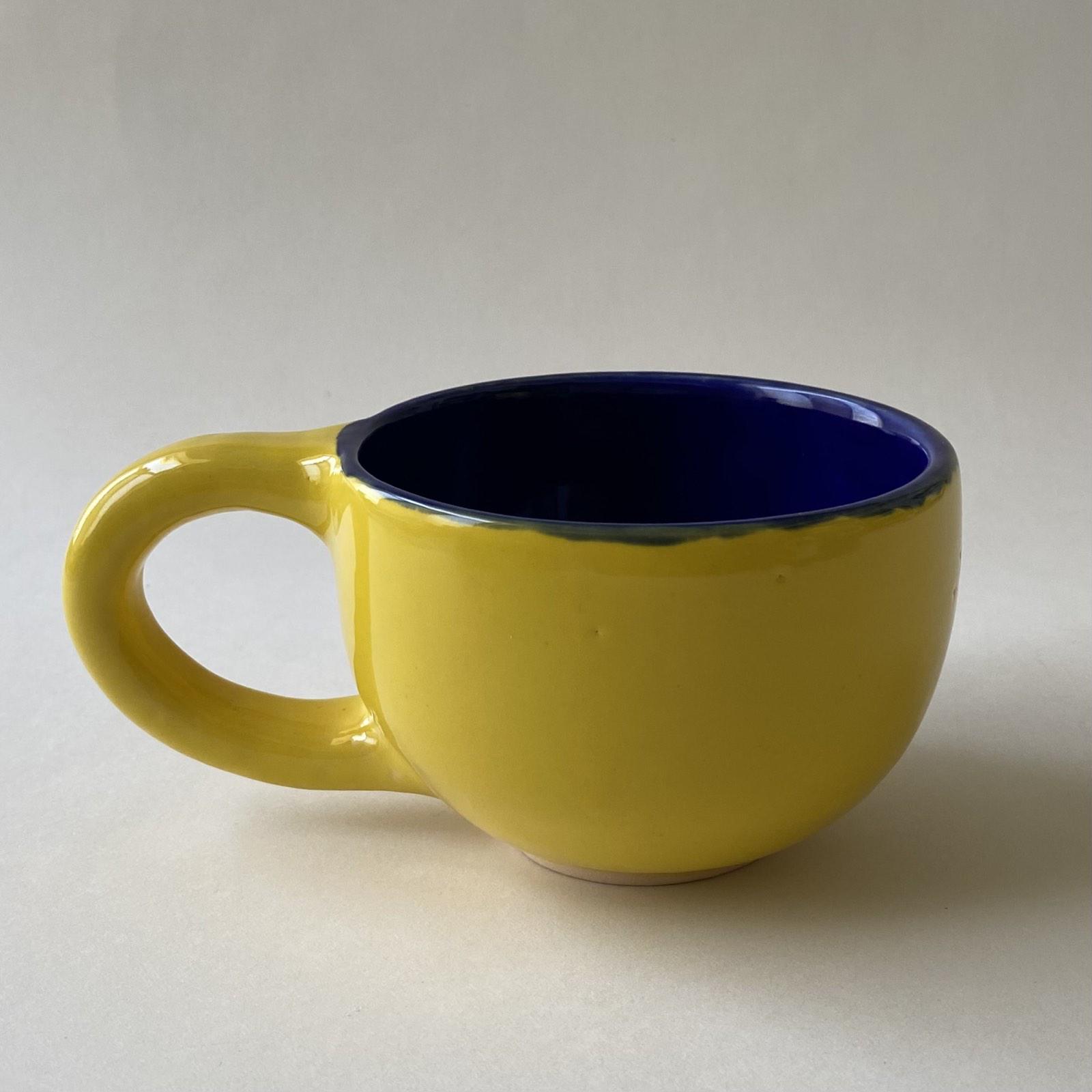 Чашка керамическая M.CERAMICS 350 мл Сине-желтый (7010099)