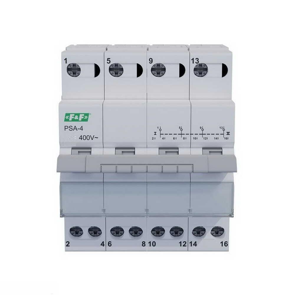 Переключатель нагрузки F&F 4p 63A 1-0-2 PSA-463 (00000030864)