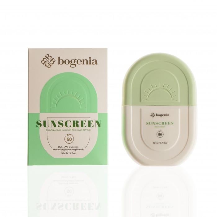 Крем сонцезахисний Bogenia Sunscreeen Face Cream SPF50+ Bogenia 50 мл (2613376291)