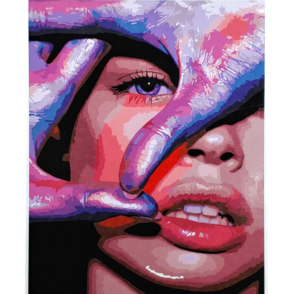 Картина по номерам Strateg Премиум Сфокусированный взгляд 40x50 см (SY6877)