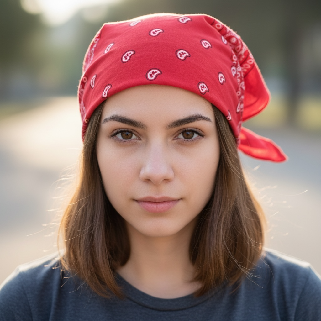 Бандана классическая 50х50 см Красный (С5005-7)