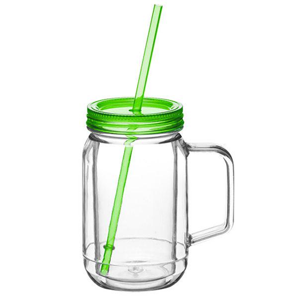Чашка з кришкою і трубочкою Kitchen Craft 400 мл (648389-з)