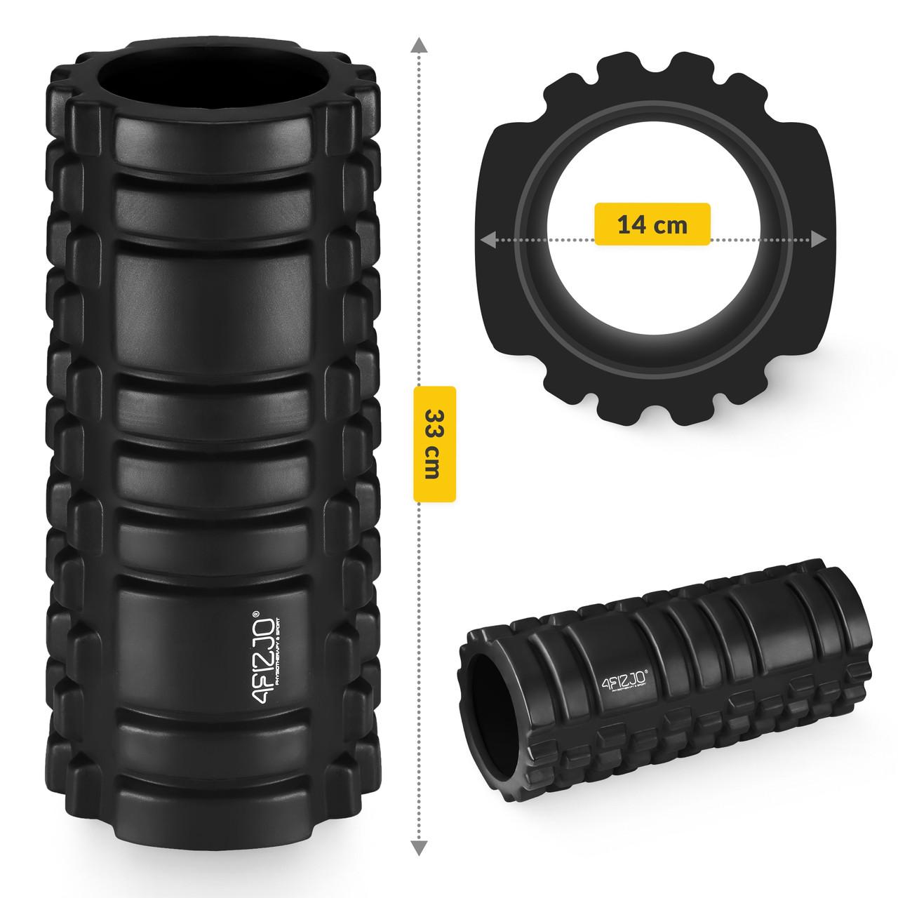 Ролик масажний 4FIZJO 33x14 см Black (P-5907222931004) - фото 4 Ролик масажний 4FIZJO 33x14 см Black (P-5907222931004) - фото 4