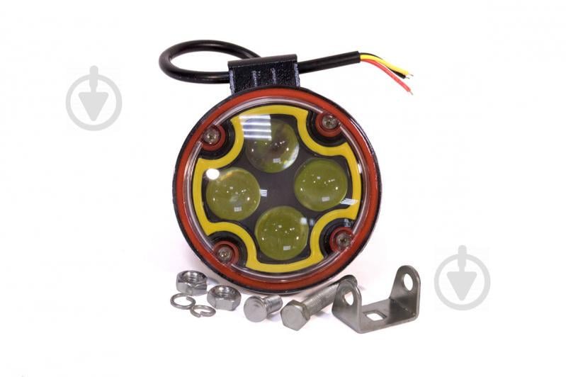 Светодиодная фара AllLight 3WL-07R spot 9-30V + желтый страбоскоп