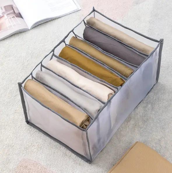 Органайзер для спідньої білизни сітчастий 7 комірок 36х24,5х19,5 см Сірий (ОДШ-308-22) - фото 1