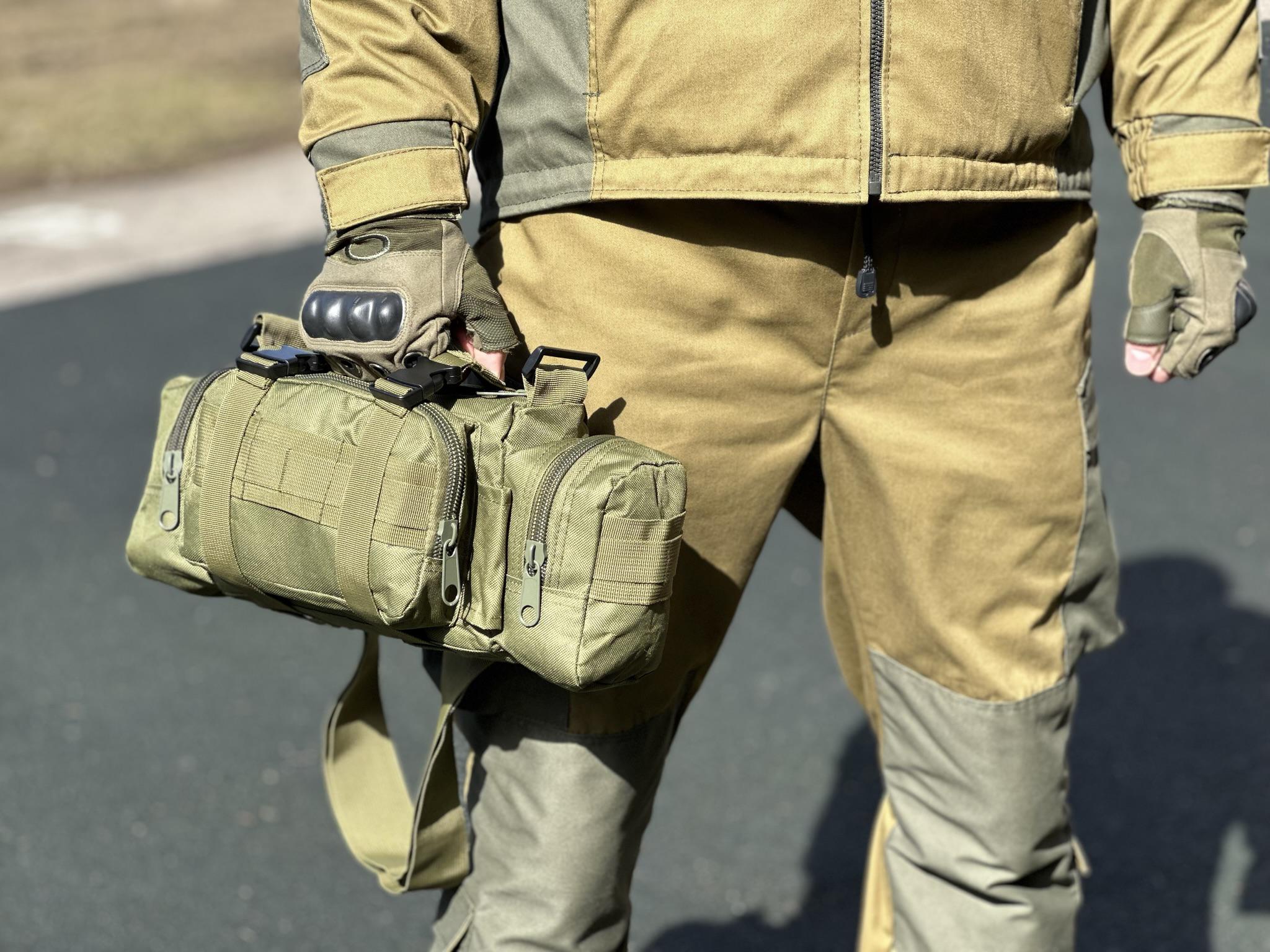 Сумка нагрудная поясная Tactic с ремнем на плечо 5 л Olive (104-olive) - фото 9 Сумка нагрудная поясная Tactic с ремнем на плечо 5 л Olive (104-olive) - фото 9